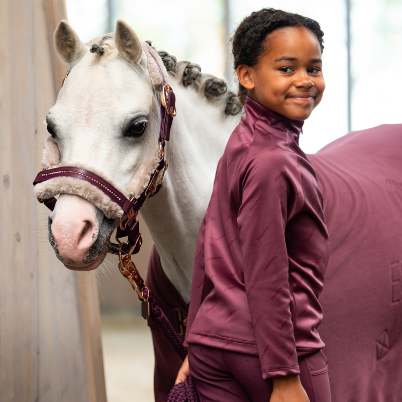 Eskadron Glamslate Double Pin Headcollar Heritage AW23 - Cassis-1